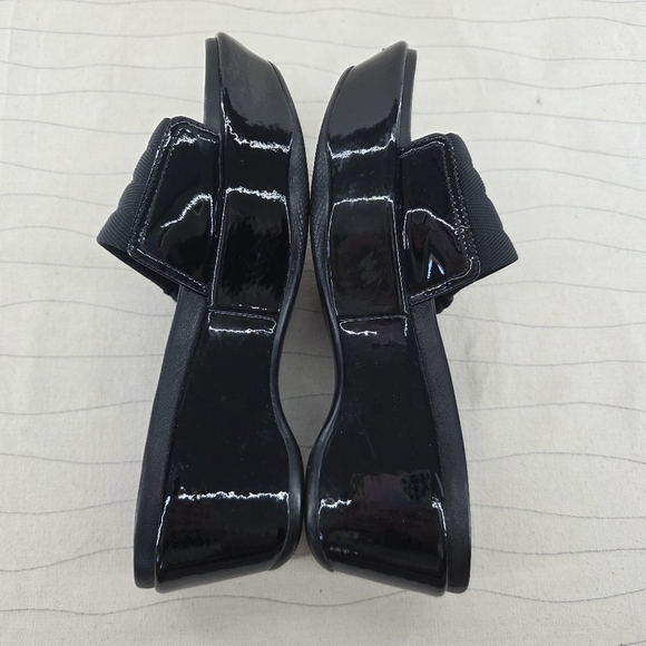 Prada Womens Sport Slides Black Platforms Shoes Vintage Y2K Size EU 37.5 - Picture 9 of 15